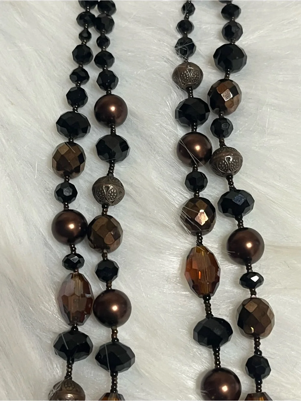 Double Strand Beaded Necklace